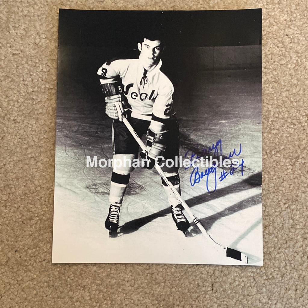 Barry Boughner - Autographed California Golden Seals 8X10 Photo