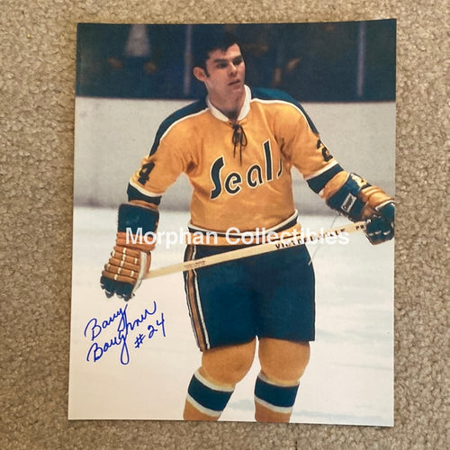 Barry Boughner - Autographed California Golden Seals 8X10 Photo