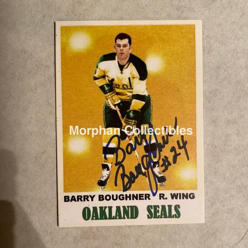 Barry Boughner - Autographed Card Custom California Seals