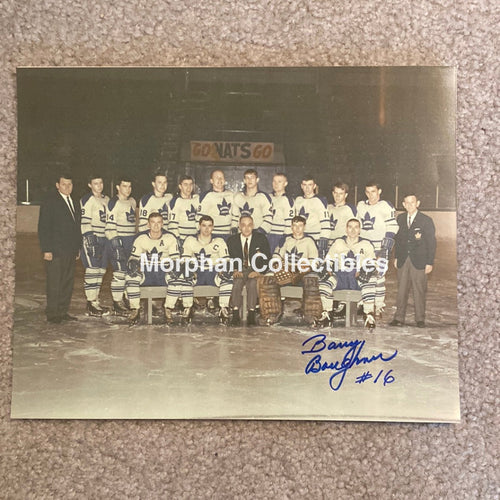 Barry Boughner - Autographed London Nationals 8X10 Team Photo
