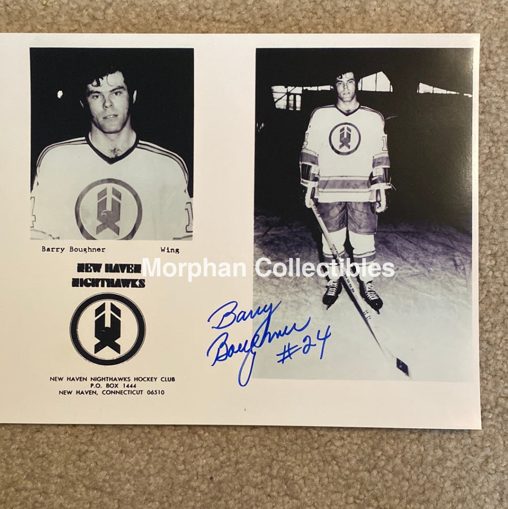 Barry Boughner - Autographed New Haven Nighthawks 8X10 Team Photo