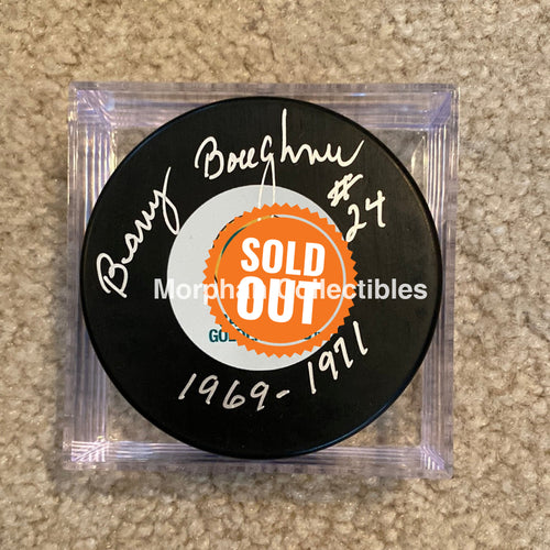 Barry Boughner - Autographed Pick California Seals Puck