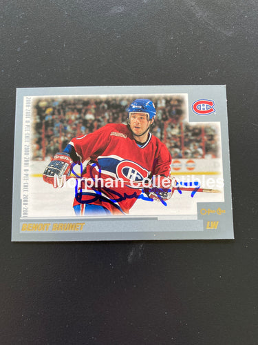 Benoit Brunet - Autographed Card 2000/01 Opc