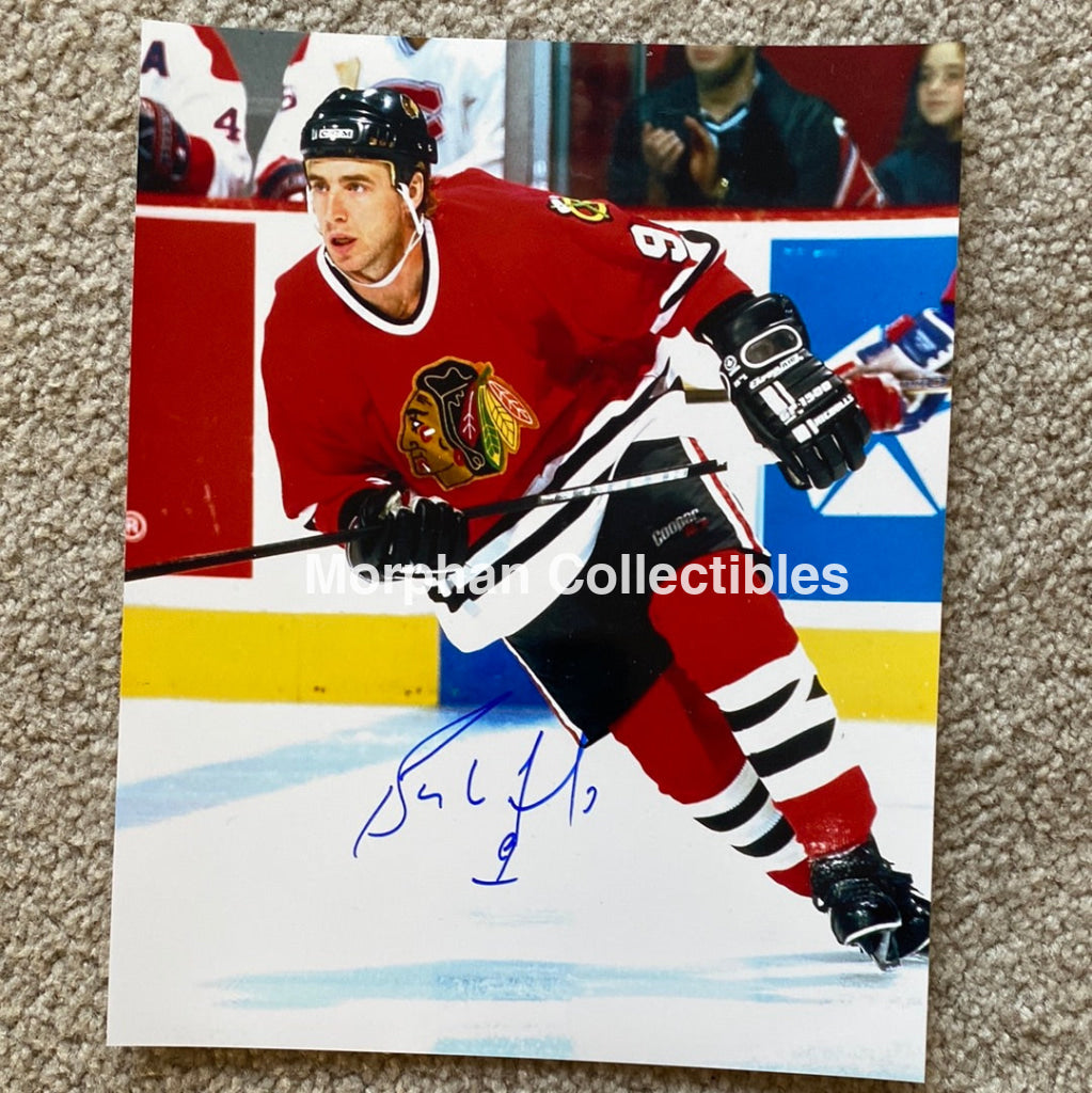 Bernie Nicholls - Autographed 8X10 Photo Chicago Blackhawks