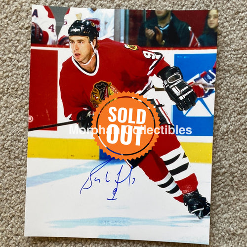 Bernie Nicholls - Autographed 8X10 Photo Chicago Blackhawks