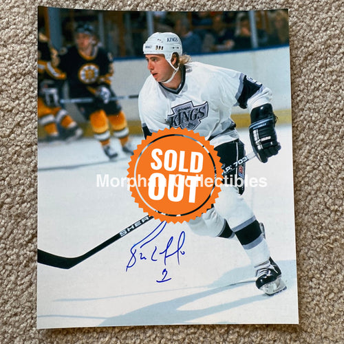 Bernie Nicholls - Autographed 8X10 Photo Los Angelos Kings