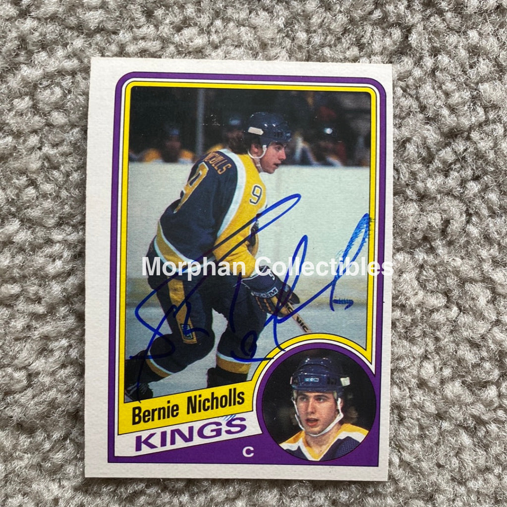 Bernie Nicholls - Autographed Card - 1984 - 85 Opc