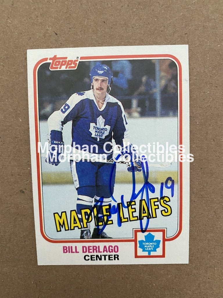 Bill Derlago Autographed Cards 1981-82 Topps #1 Card