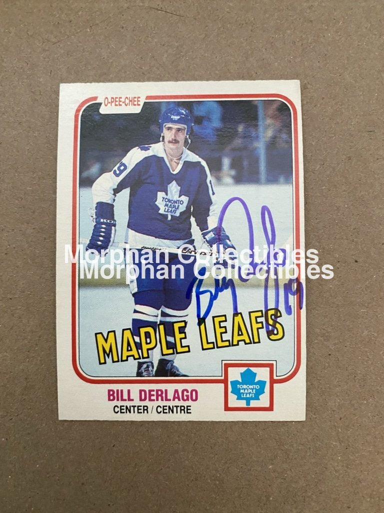 Bill Derlago Autographed Cards 1981-82 Opc #4 Card