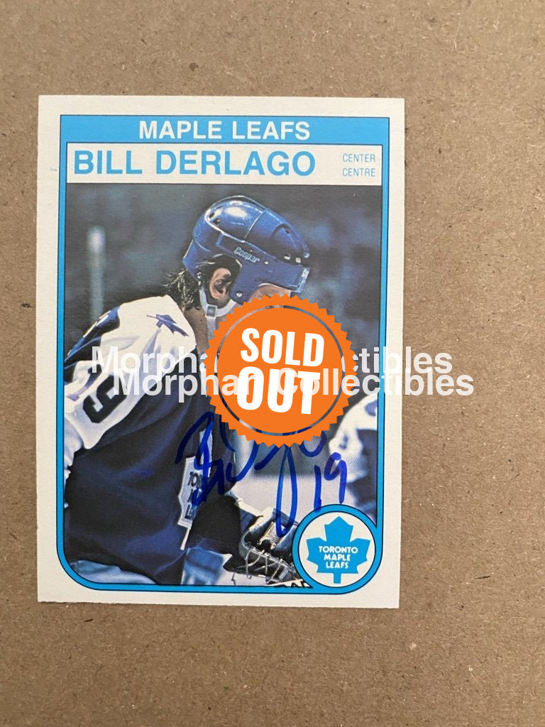 Bill Derlago Autographed Cards 1982-83 Opc #3 Card