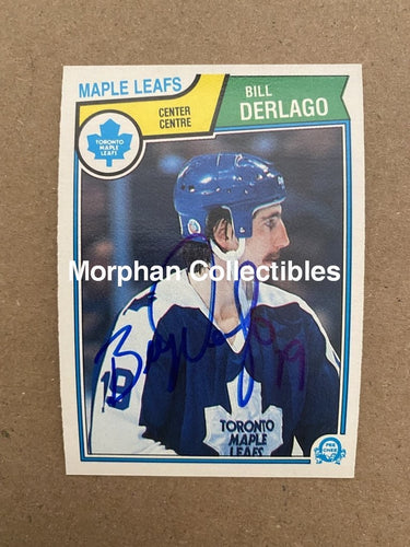 Bill Derlago Autographed Cards 1983-84 Opc #2 Card