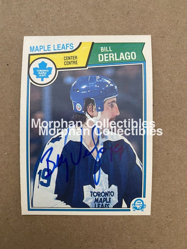 Bill Derlago Autographed Cards 1983-84 Opc #3 Card