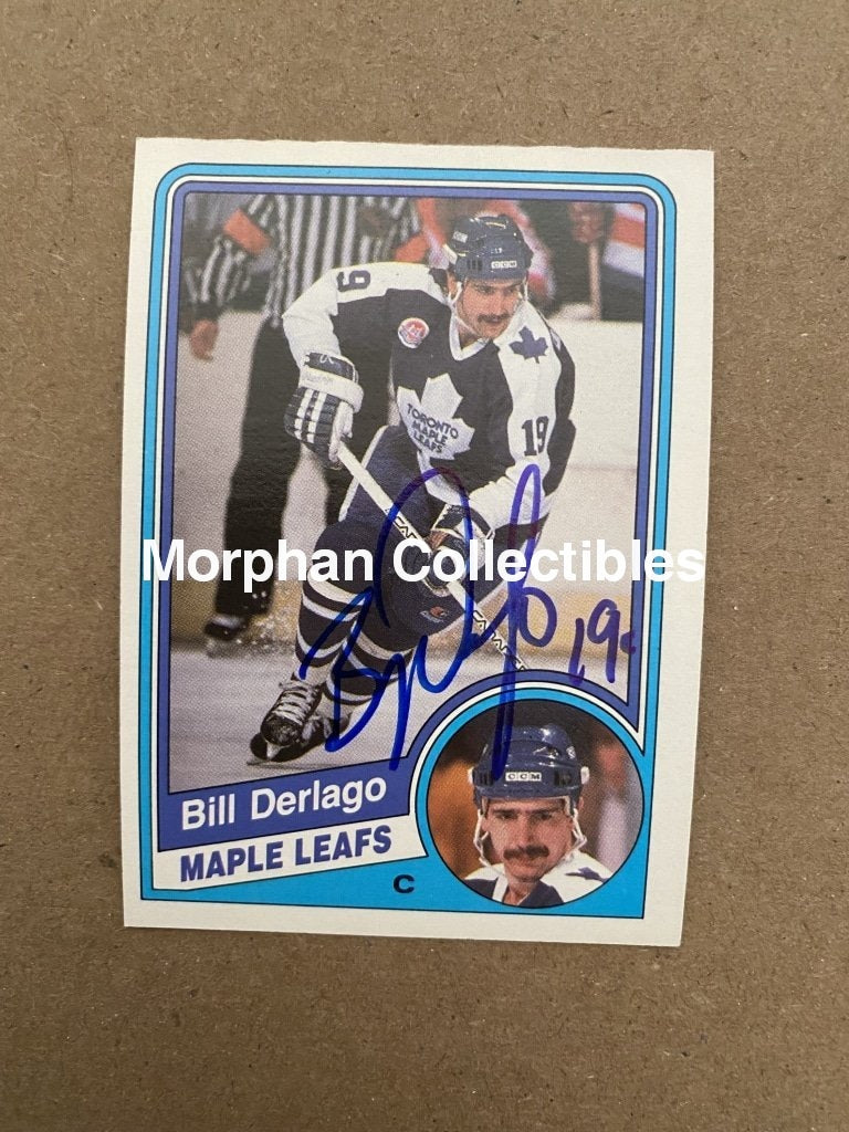 Bill Derlago Autographed Cards 1984-85 Opc #1 Card