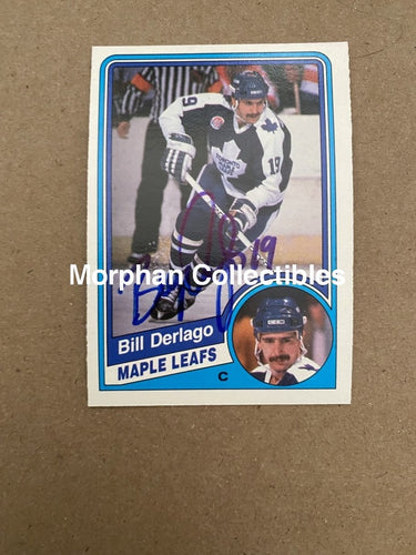 Bill Derlago Autographed Cards 1984-85 Opc #3 Card