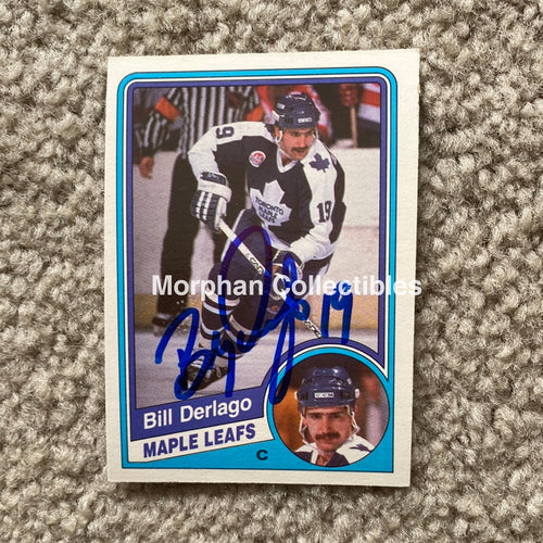 Bill Derlago - Autographed Card 1984 - 85 Opc