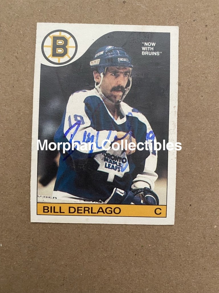 Bill Derlago Autographed Cards 1985-86 Opc Card