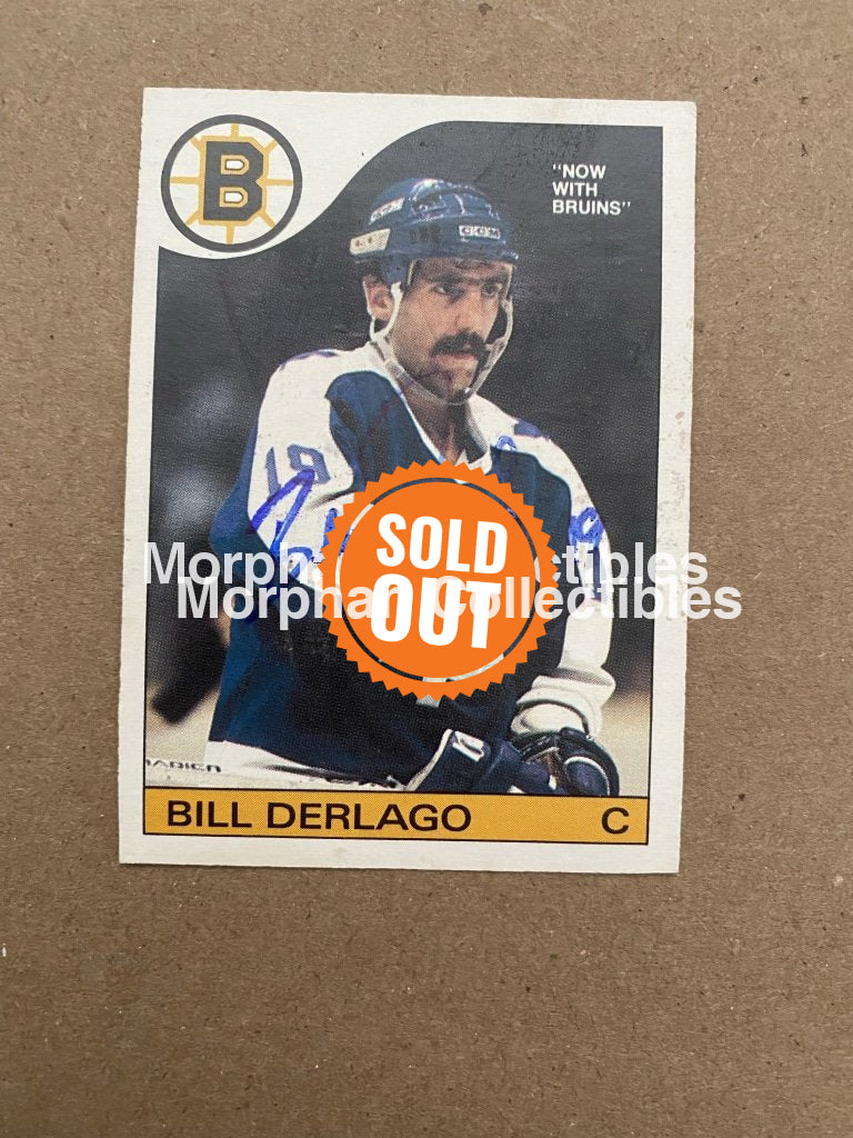 Bill Derlago Autographed Cards 1985-86 Opc Card