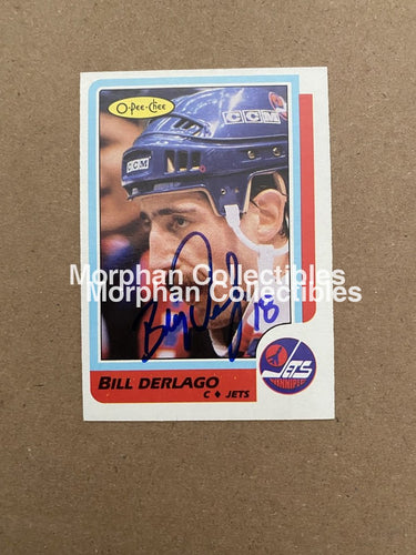 Bill Derlago Autographed Cards 1986-87 Opc #2 Card