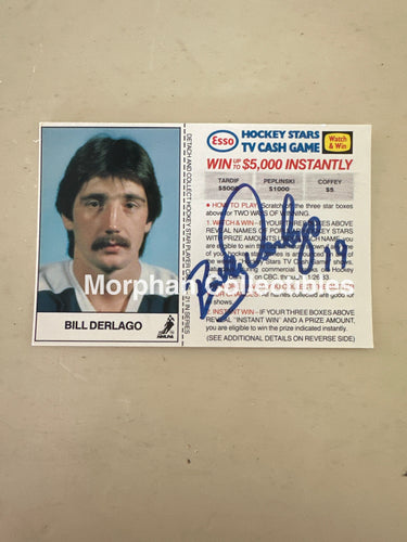 Bill Derlago - Autographed Card - Esso Card Card