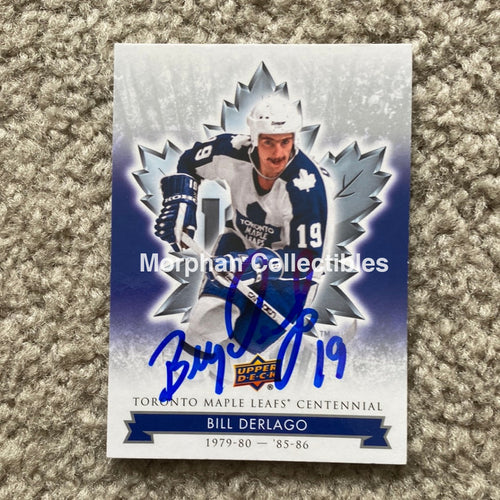 Bill Derlago - Autographed Card Toronto Maple Leafs Centennial