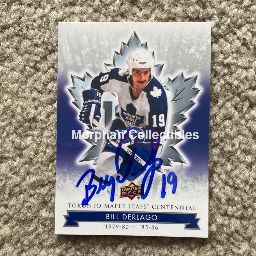 Bill Derlago - Autographed Card Toronto Maple Leafs Centennial