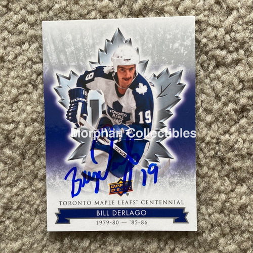 Bill Derlago - Autographed Card Toronto Maple Leafs Centennial