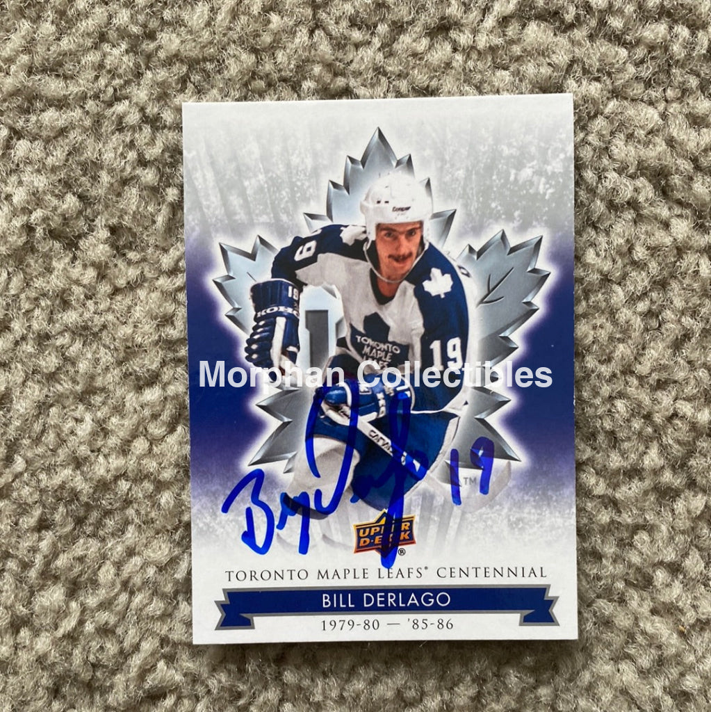 Bill Derlago - Autographed Card Toronto Maple Leafs Centennial