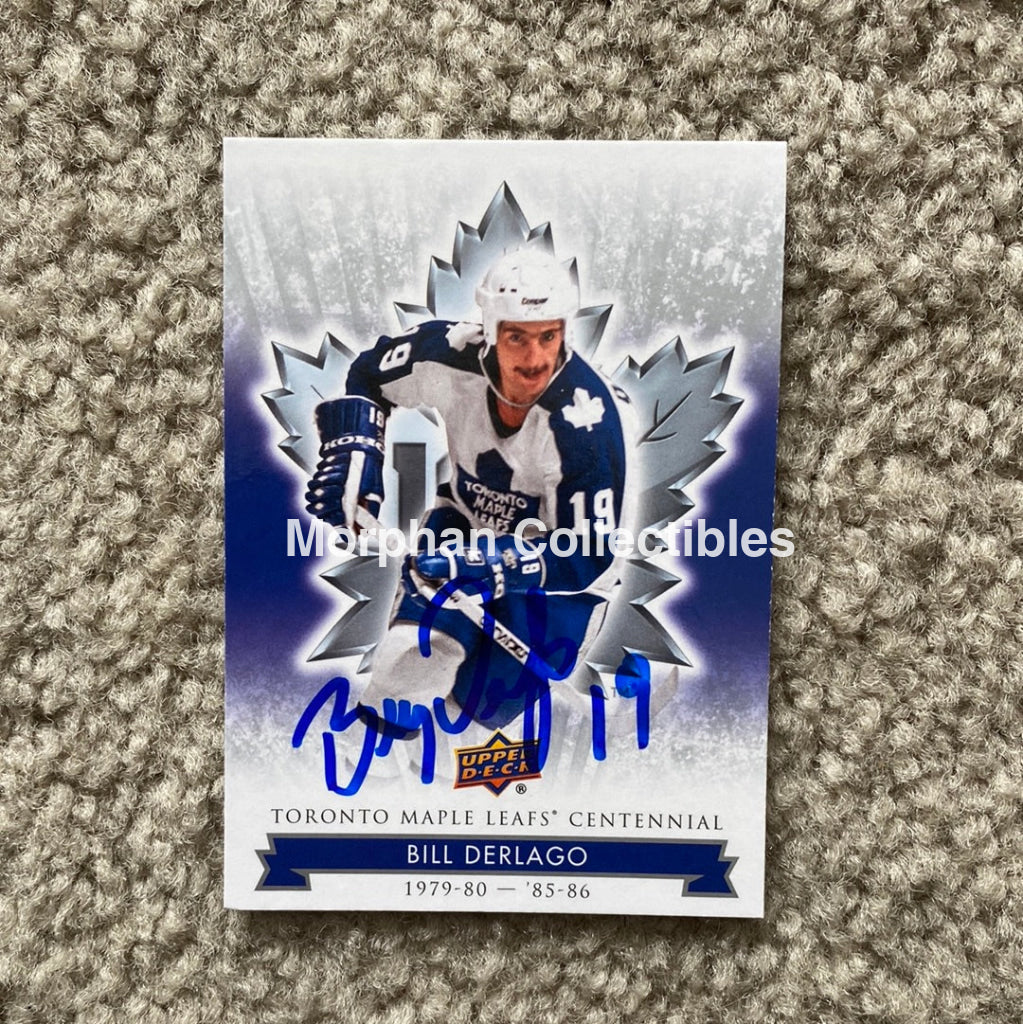 Bill Derlago - Autographed Card Toronto Maple Leafs Centennial