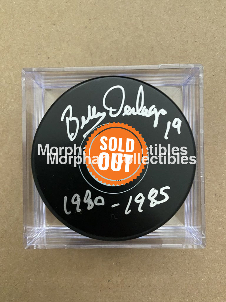 Bill Derlago - Autographed Pucks Toronto Maple Leafs #2 Puck