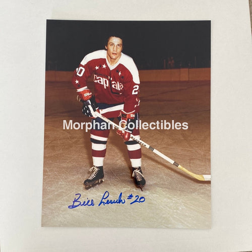 Bill Lesuk - Autographed 8X10 Photo Washington Capitals