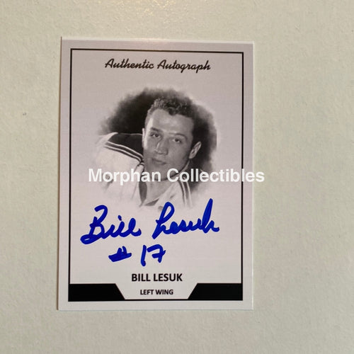 Bill Lesuk - Autographed Card Custom