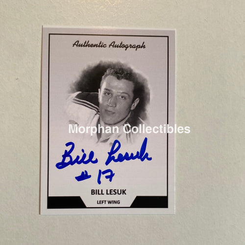 Bill Lesuk - Autographed Card Custom