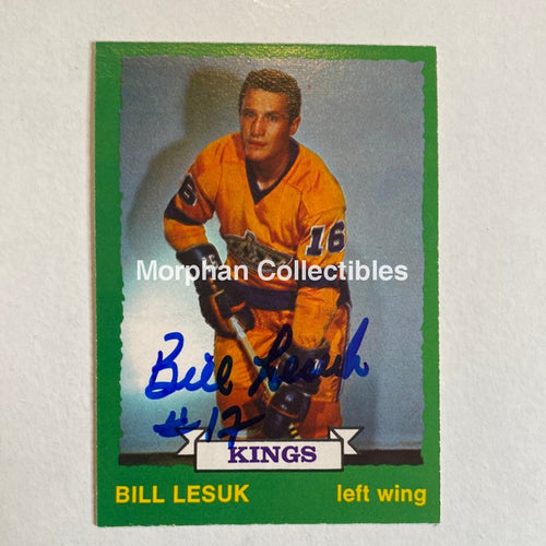 Bill Lesuk - Autographed Card Opc 1973-74