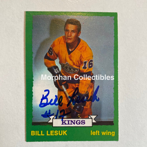 Bill Lesuk - Autographed Card Opc 1973-74