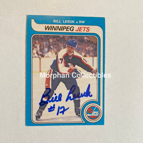 Bill Lesuk - Autographed Card Opc 1979-80