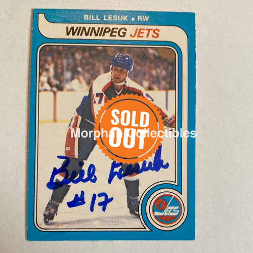 Bill Lesuk - Autographed Card Opc 1979-80