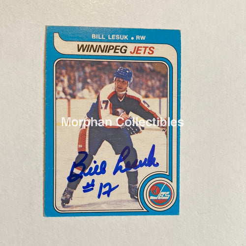 Bill Lesuk - Autographed Card Opc 1979-80