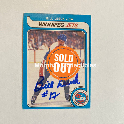 Bill Lesuk - Autographed Card Opc 1979-80