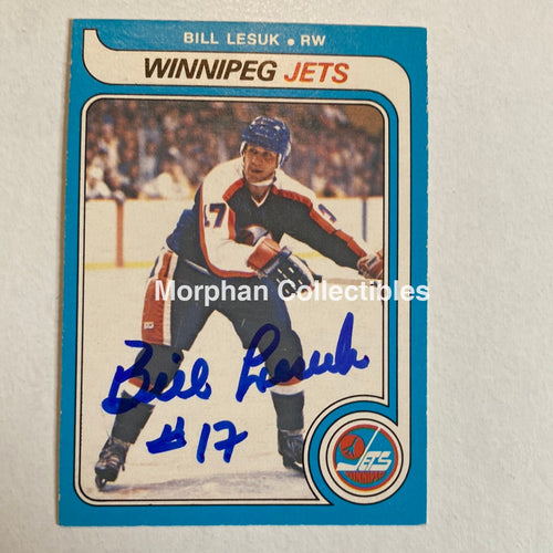Bill Lesuk - Autographed Card Opc 1979-80