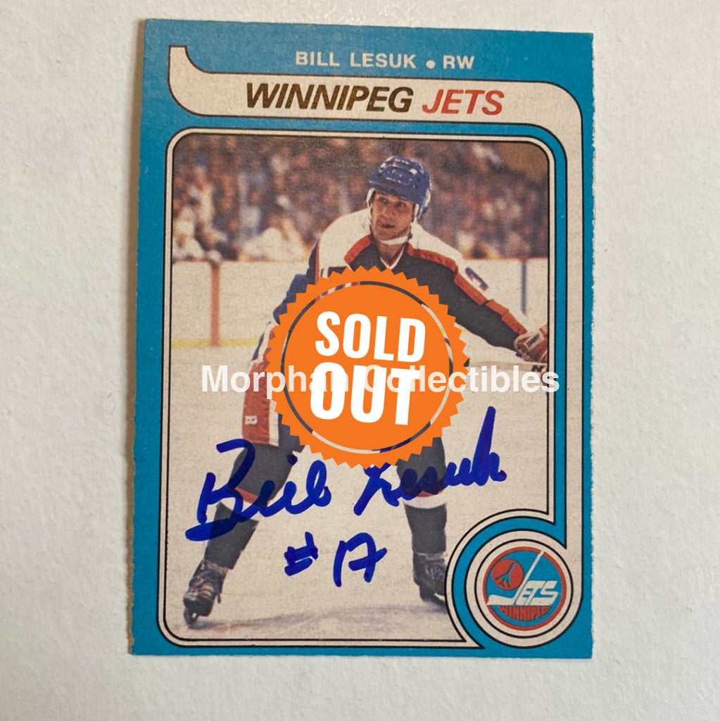 Bill Lesuk - Autographed Card Opc 1979-80