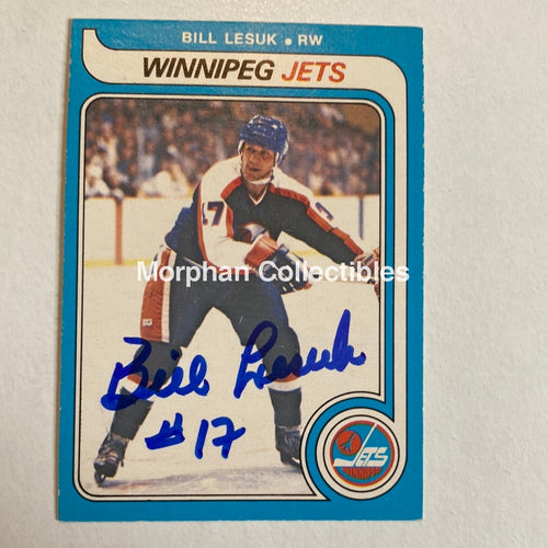 Bill Lesuk - Autographed Card Opc 1979-80