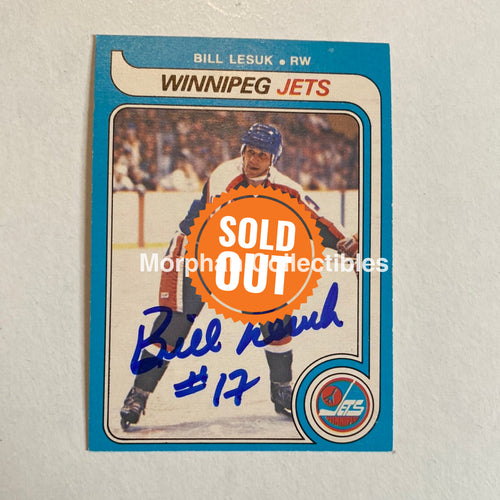 Bill Lesuk - Autographed Card Opc 1979-80