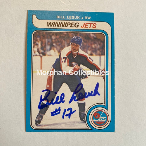 Bill Lesuk - Autographed Card Opc 1979-80