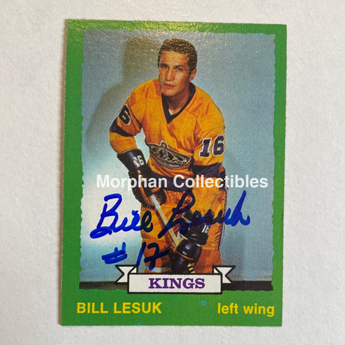 Bill Lesuk - Autographed Card Topps 1973-74