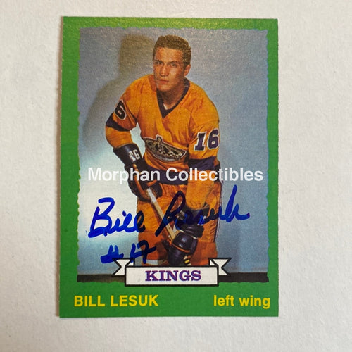 Bill Lesuk - Autographed Card Topps 1973-74