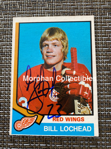 Bill Lochead - Autographed Card 1974/75 Opc
