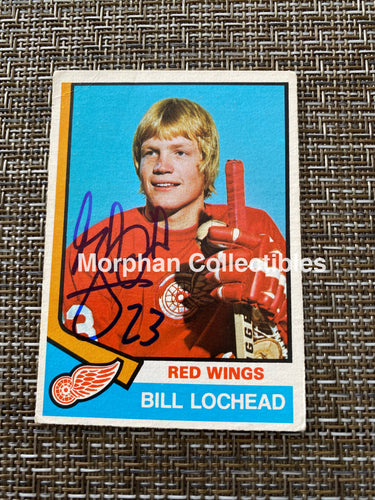 Bill Lochead - Autographed Card 1974/75 Opc