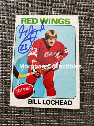 Bill Lochead - Autographed Card 1975/76 Opc