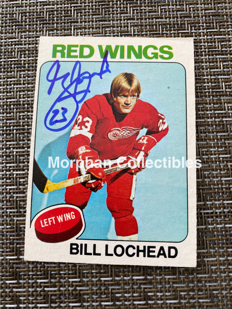 Bill Lochead - Autographed Card 1975/76 Opc