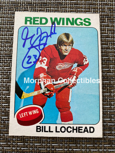 Bill Lochead - Autographed Card 1975/76 Opc